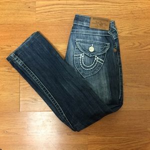 Women’s true religion size 25 bobby row set blue